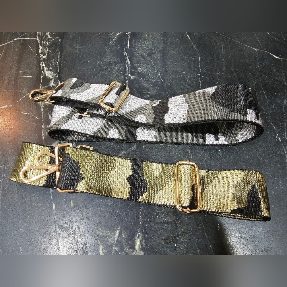 2 Ahdorned Purse Straps Camo